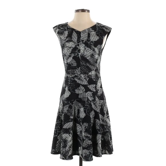 Rebecca Taylor Dresses & Skirts - Rebecca Taylor Abstract V Neck Sleeveless A Line Dress Size 0